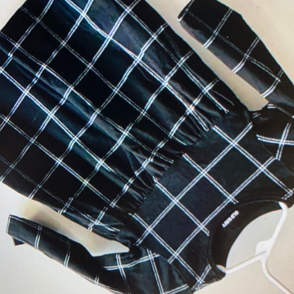 Check pattern design stylish vintage blouse